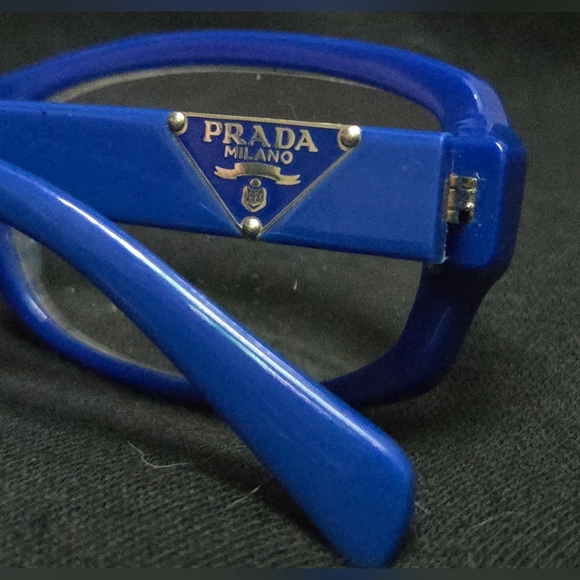 EUC PRADA PR 10NV Eyeglasses DAK1O1 Blue 53-16-135 - Picture 5 of 8